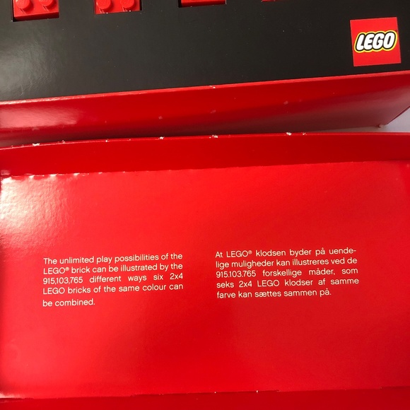 2008 LEGO Employee Gift Box Six Core Value Bricks w/ Booklet RARE - Picture 7 of 7